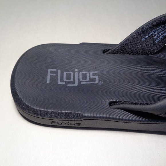 Flojos Size 12 M Black Flip Flop Sandals New Men\'s Shoes